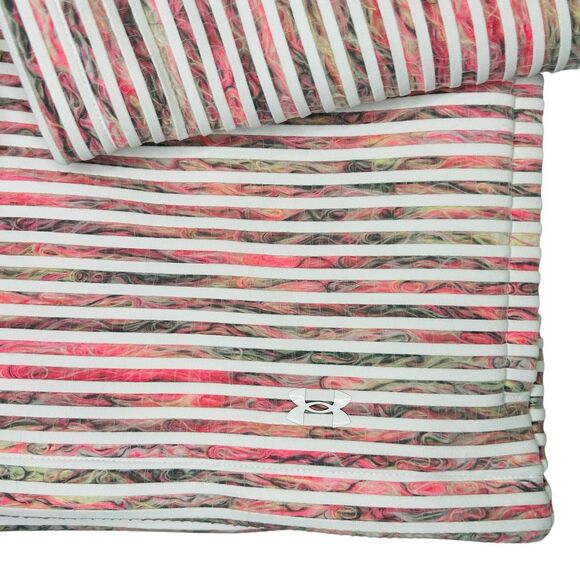 NEW Under Armour Women's Jacket Full Zip Spacer Fabric Pink White LARGE - Picture 6 of 12